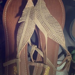 Gold Sandals by CIRCUS Sz 8.5